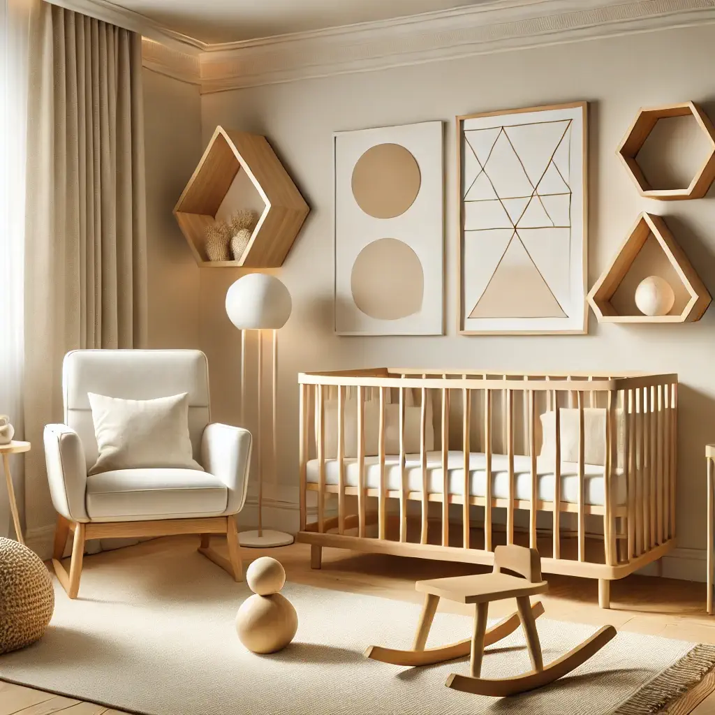 Idées déco chambre bébé fille - minimaliste chic