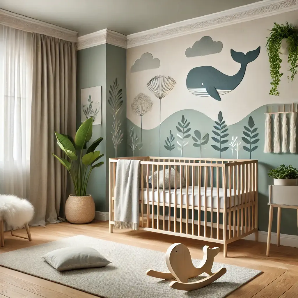 Idées déco chambre bébé garçon - douceur nature